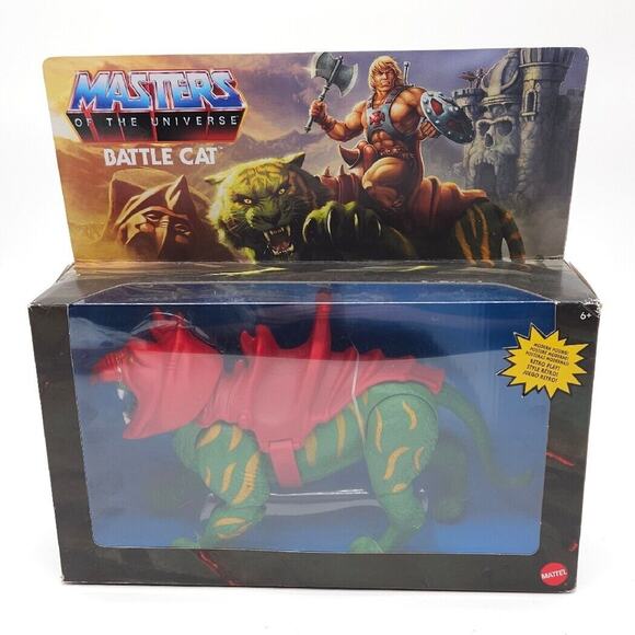Masters of the Universe Battle Cat Fighting Tiger 11in Action Toy Figure Mattel - Picture 1 of 5